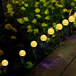 Lampy ogrodowe, solarne - bańki 30 LED