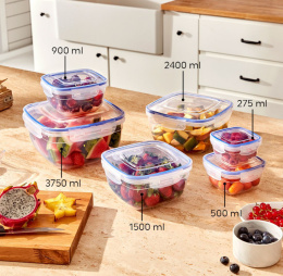 Food containers (3750ml,2400ml,1500ml,900ml,500ml)