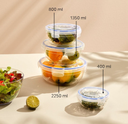 Food containers (2250ml,1350ml,800ml,400ml)