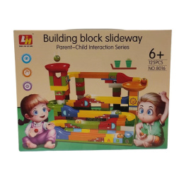 Educational block ball track for children, age 6+