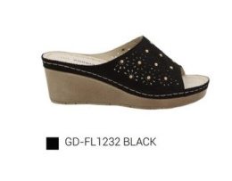 Damskie buty - klapki FL1232 BLACK