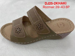 Damskie buty - klapki J25-2 Khaki
