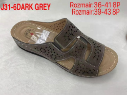Damskie buty - klapki J31-6 Dark Grey
