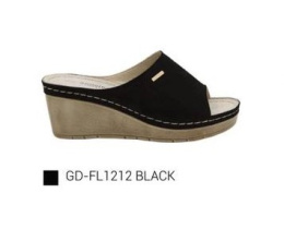 Damskie buty - klapki FL1212 BLACK