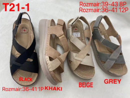 Damskie buty - sandały T21-1 Beige