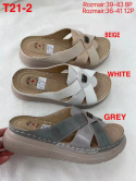 Damskie buty - klapki T21-2 Grey
