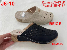 Damskie buty - klapki J6-10 Black