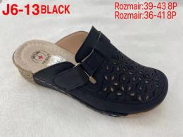 Damskie buty - klapki J6-13 Black