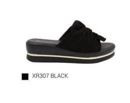 Damskie buty - klapki XR307 BLACK