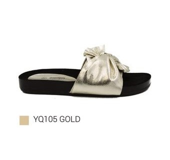 Damskie buty - klapki YQ105 GOLD
