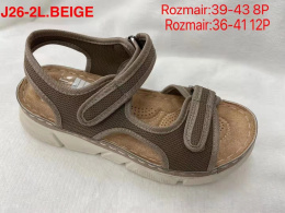 Damskie buty - sandały J26-2 Light Beige