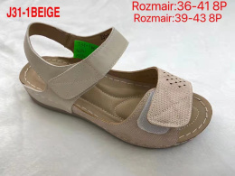 Damskie buty - sandały J31-1 Beige