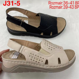 Damskie buty - sandały J31-5 Black