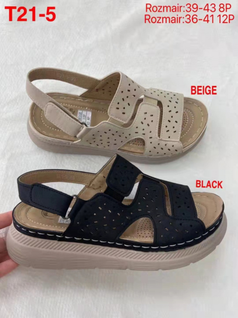 Damskie buty - sandały T21-5 Beige