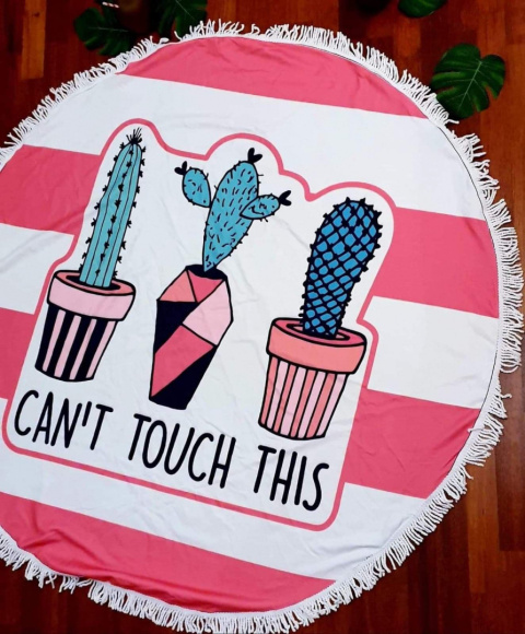 Okrągły ręcznik plażowy BOHO śr. 150 cm 100% mikrofibra