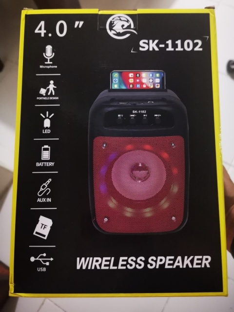 Głośnik stereo bezprzewodowy, przenośny Bluetooth USB - boombox