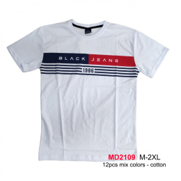Męska koszulka - t-shirt bawełniany model: MD2109