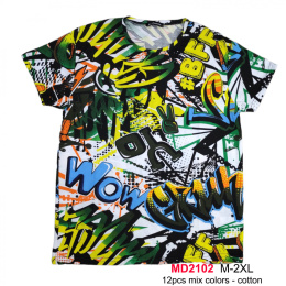 Męska koszulka - t-shirt bawełniany model: MD2102
