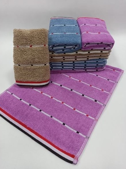 Ręczniki bawełniane o wym. 33x76 cm (opakowanie 12 sztuk, mix 3 kolory