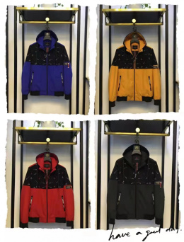 Men's thin, colorful jacket, model: JP-668559 (sizes M - 3XL)