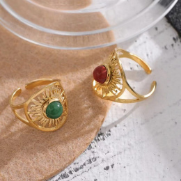 Women's rings with large, decorative stones