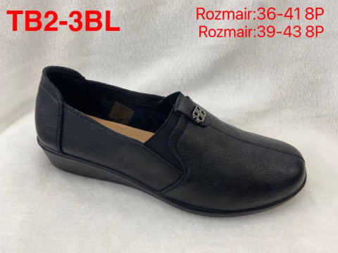 Women's semi-boots, pumps FEISAL model TB2-3BL sizes 36-41 and 39-43