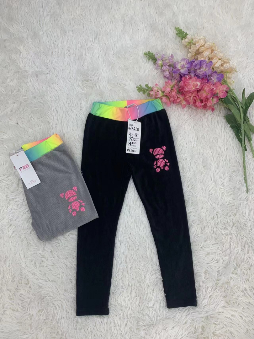Trousers, girls' leggings (age: 4-12) model: KD-21251B