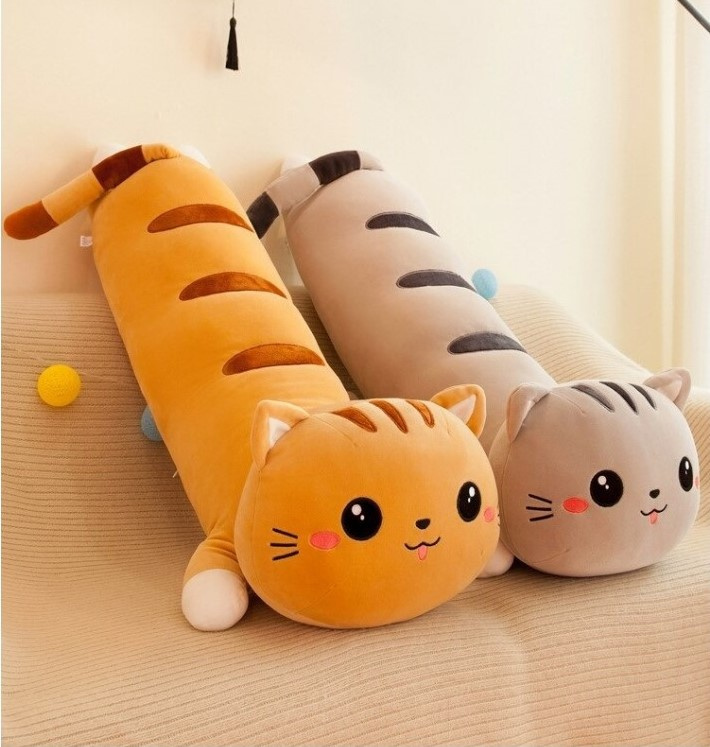 Large children's mascot (pillow, headrest) CAT with a size of 50 cm