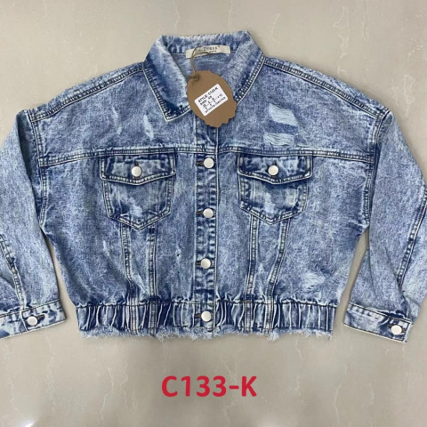 Kurtka, katana jeansowa damska marki RE-DRESS model: C133-K