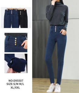 Women's pants, leggings ala'jeans model: D95507 size ( S-M; M-L; XL-2XL)