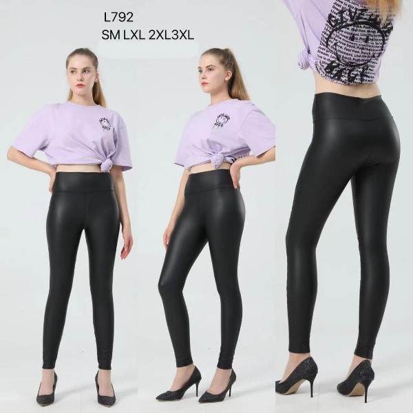 Women's pants, leggings ala'leather model: L792 size (S-M; L-XL; 2XL-3XL)