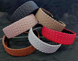 Decorative hair bands made of ecological leather