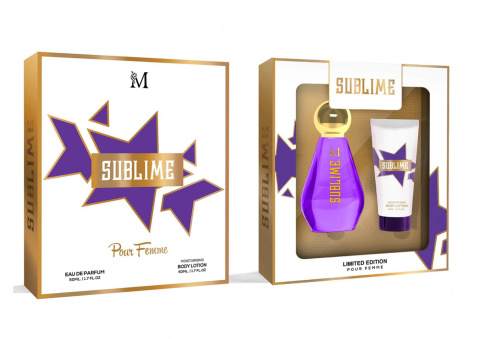 Damski zestaw perfumy 50 ml + balsam do ciała 50 ml "Sublime"