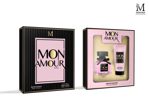 Damski zestaw perfumy 50 ml + balsam do ciała 50 ml "Mon Amour"