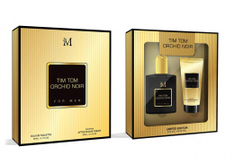 Men's 50 ml perfume + 50 ml body lotion set "Tim Tom Orchid Noir"