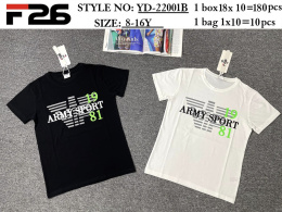 Boys' short-sleeve T-shirt (Age: 8-16) Model: YD-22001B