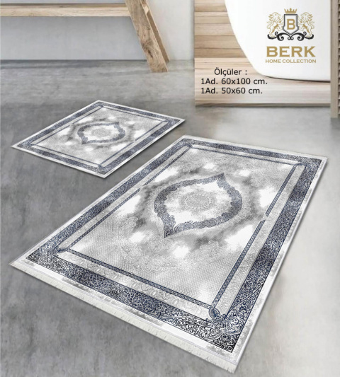 Set of bathroom rugs 2 pcs. (60x100 cm and 50x60 cm)