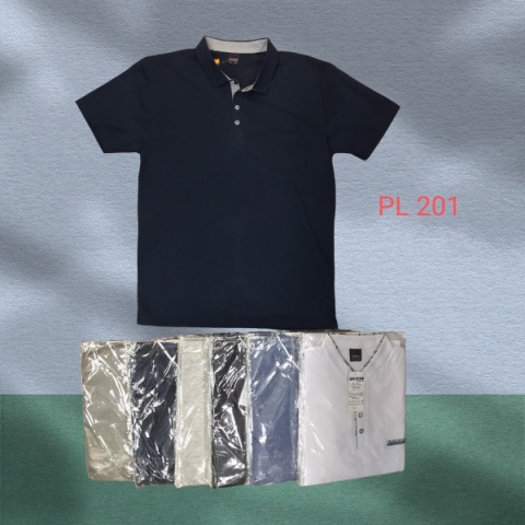 Męska koszulka POLO - t-shirt bawełniany model: PL201