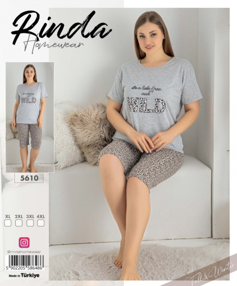 Ladies' pyjamas model: 5610 by RINDA (XL to 4XL)
