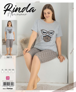 Piżama damska model: 5611 marki RINDA (od XL do 4XL)