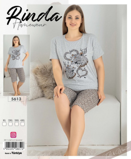 Ladies' pyjamas model: 5613 by RINDA (XL to 4XL)