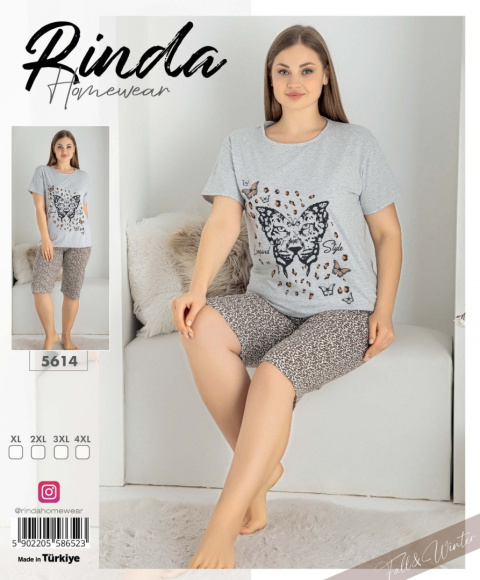 Piżama damska model: 5614 marki RINDA (od XL do 4XL)