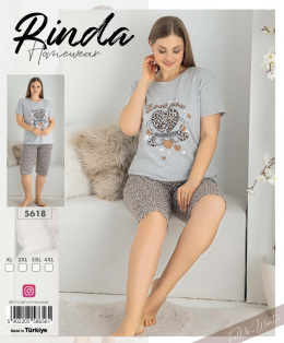 Ladies' pyjamas model: 5618 by RINDA (XL to 4XL)