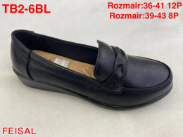Women's semi-boots, pumps FEISAL model TB2-6 BLACK size 36-41 (12P) and 39-43 (8P)