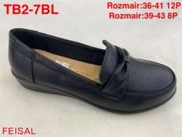 Women's semi-boots, pumps FEISAL model TB2-7 BLACK size 36-41 (12P) and 39-43 (8P)