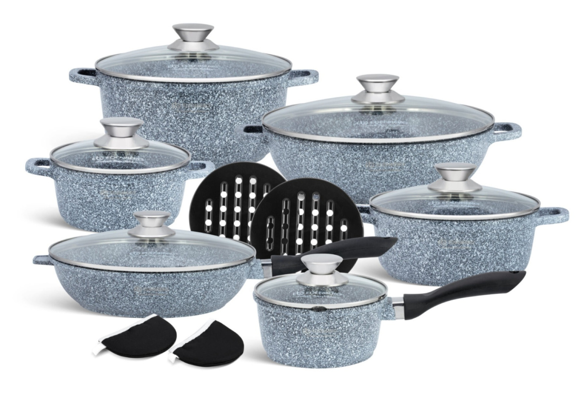 14-piece set of pots and pans - granite coating by EDENBERG brand