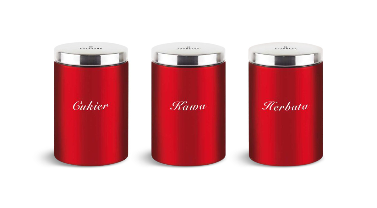 3-piece set of kitchen containers by EDENBERG