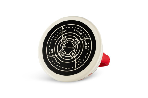 Enameled kettle with whistle capacity 3.0l by EDENBERG brand