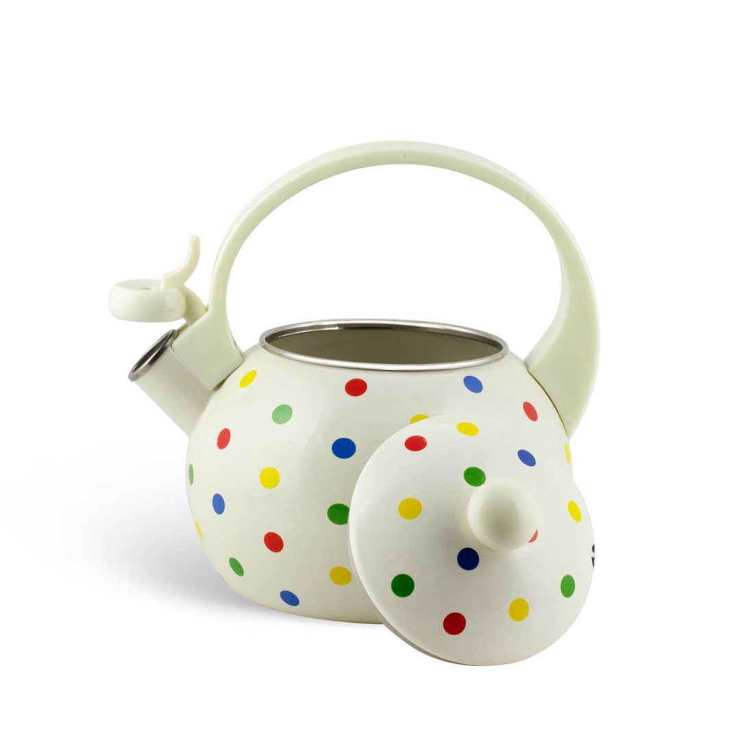 Enameled kettle with whistle capacity 2.2l by EDENBERG brand