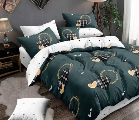 Komplet pościeli 100% satyna bawełniana (3cz - 160x200 cm)